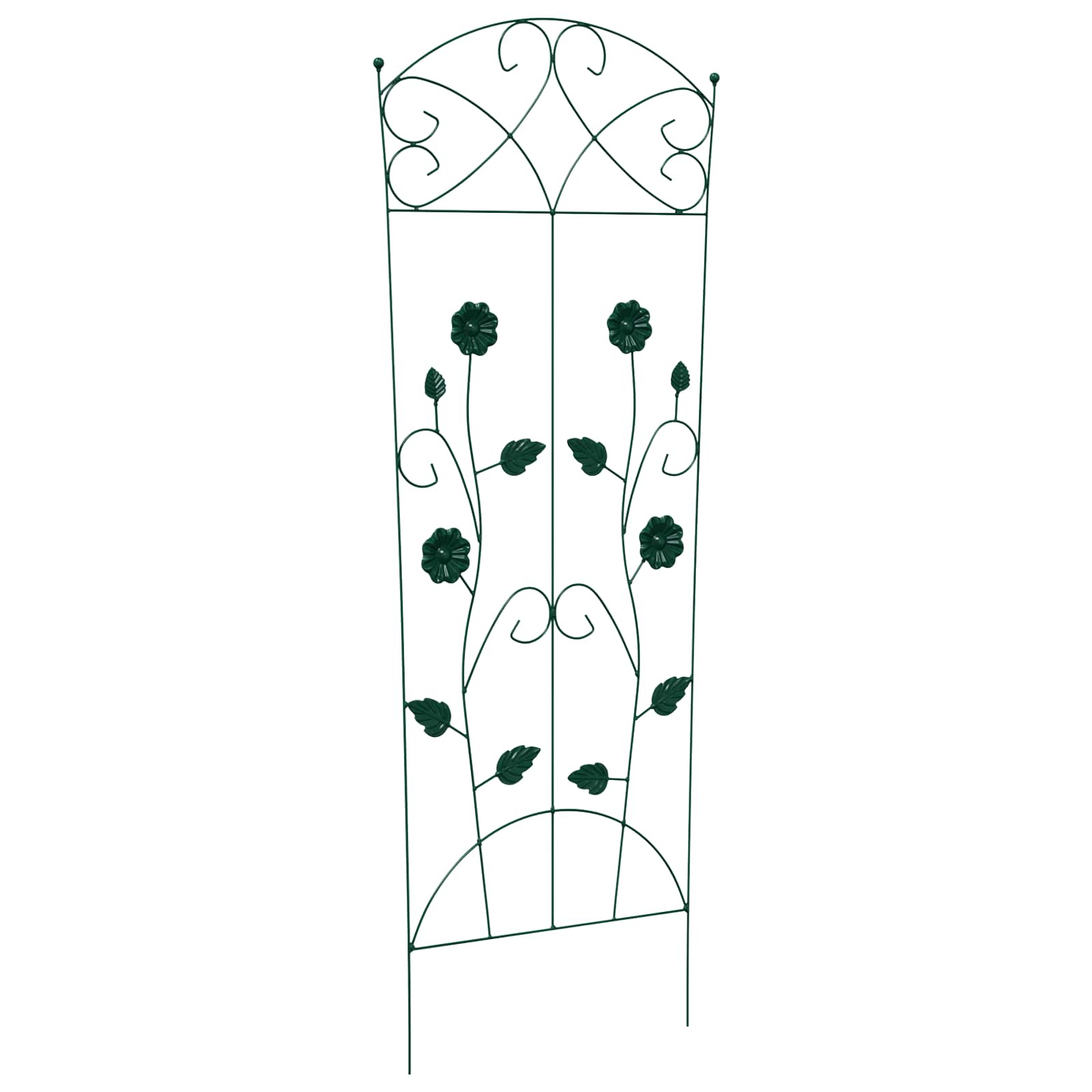 Gartenzaun 3 stk. Grün 110,5 x 42,5 cm Stahl