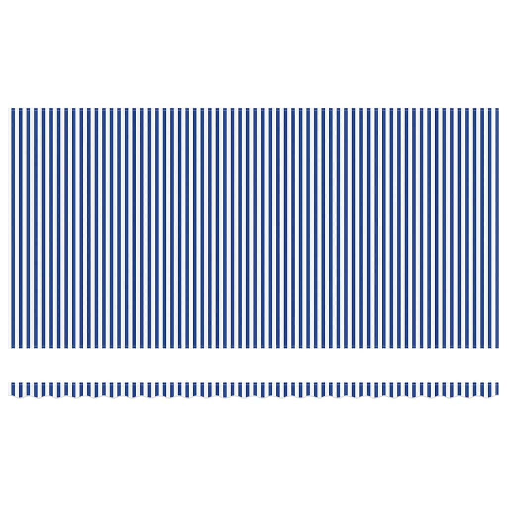 Ausziehbare Markise Blau und Weiß 600 x 300 cm