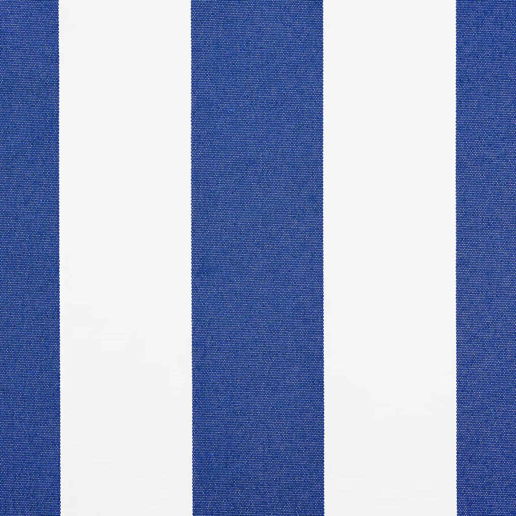 Ausziehbare Markise Blau und Weiß 450 x 300 cm