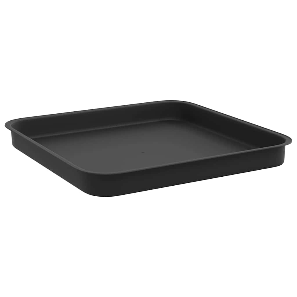 Blumentöpfe 6 stk. Schwarz Kunststoff