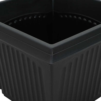 Blumentöpfe 24 stk. Schwarz Kunststoff