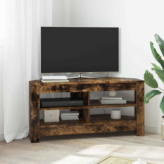 EckTVSchrank 102 x 40,5 x 45 cm Geräucherte Eiche Holzwerkstoff
