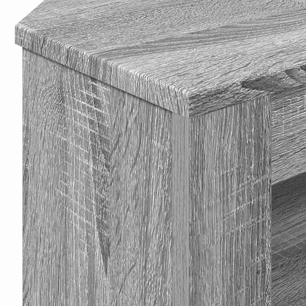 EckTVSchrank 102 x 41 x 50 cm Sonoma-Grau Holzwerkstoff