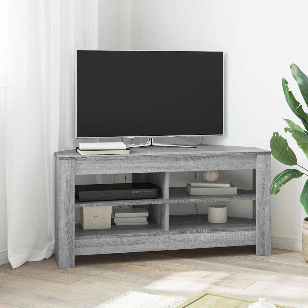 EckTVSchrank 102 x 41 x 50 cm Sonoma-Grau Holzwerkstoff