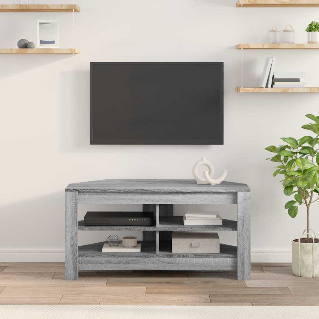 EckTVSchrank 102 x 41 x 50 cm Sonoma-Grau Holzwerkstoff