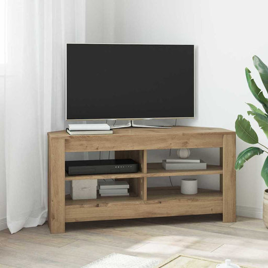 EckTVSchrank 102 x 40,5 x 45 cm Artisan-Eiche Holzwerkstoff