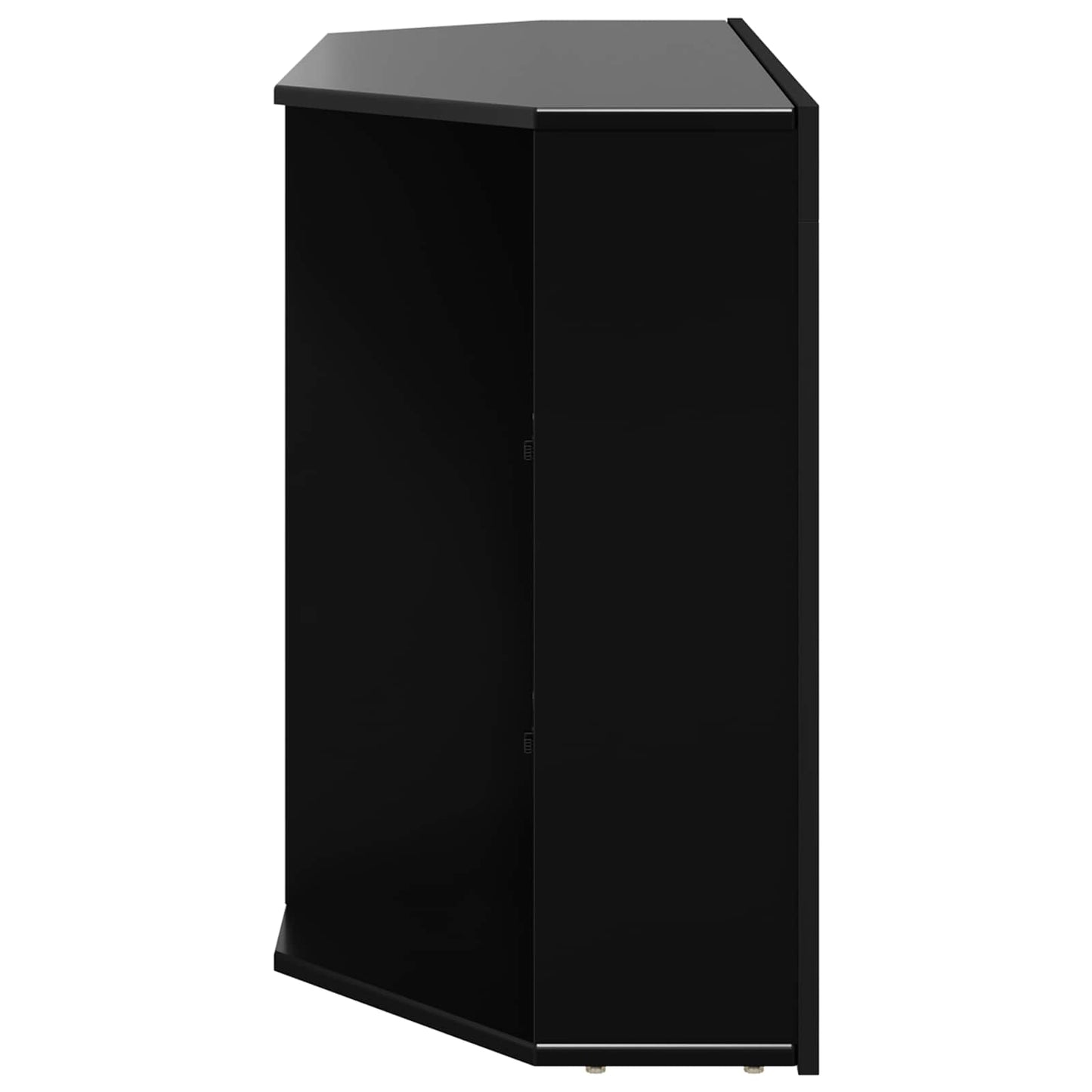 Eck-LED-TV-Schrank 100x40x68cm Schwarz Holzwerkstoff