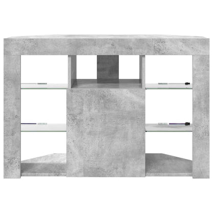 Eck-LED-TV-Schrank 100x40x68cm Beton Grau Holzwerkstoff
