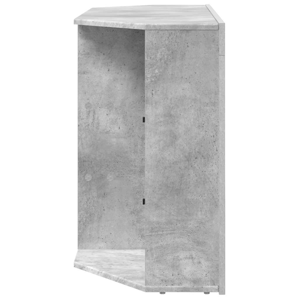 Eck-LED-TV-Schrank 100x40x68cm Beton Grau Holzwerkstoff