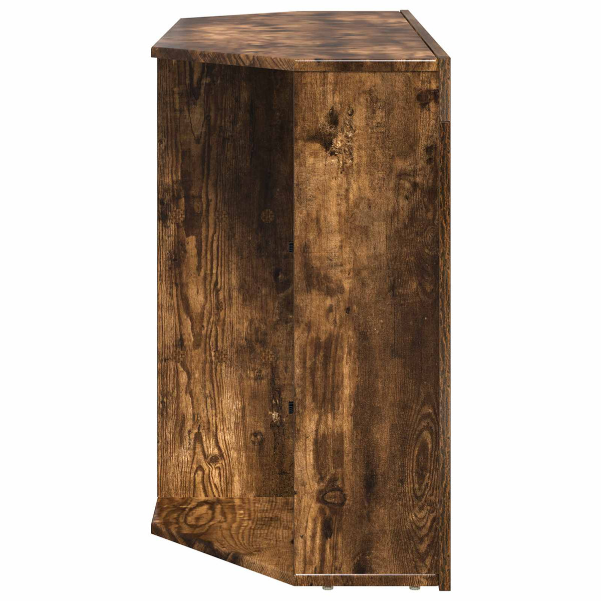 Eck-LED-TV-Schrank 100x40x68cm Geräucherte Eiche Holzwerkstoff