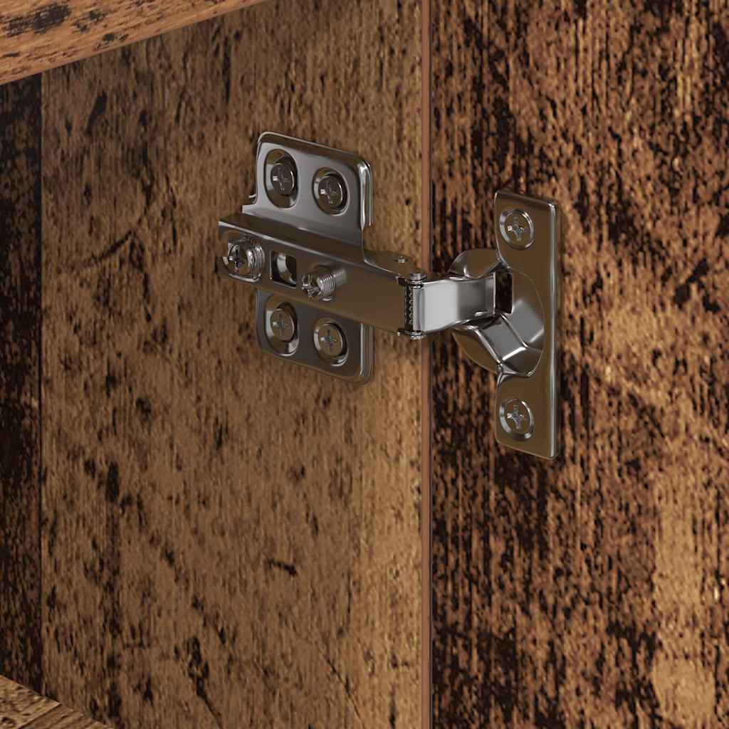 Eck-LED-TV-Schrank 100x40x68cm Altholz Holzwerkstoff