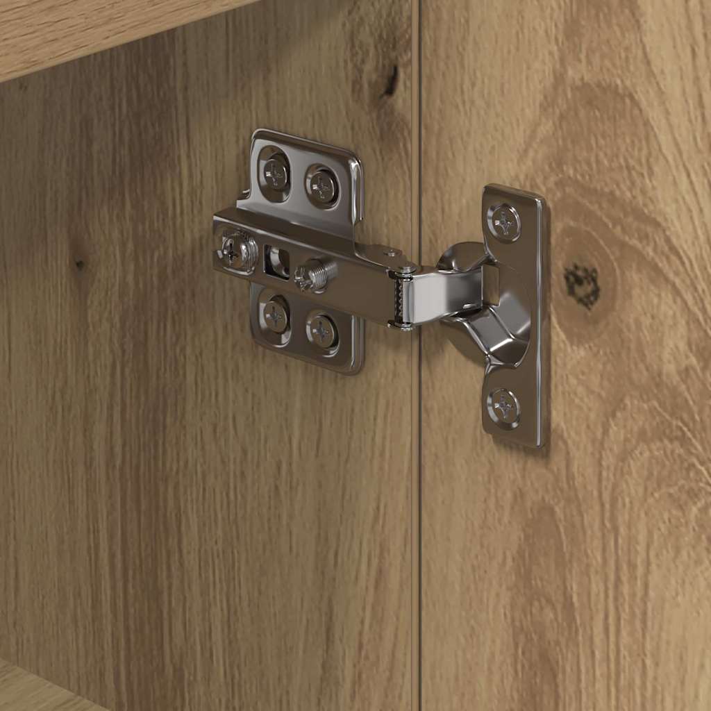 Eck-LED-TV-Schrank 100x40x68cm Artisan-Eiche Holzwerkstoff
