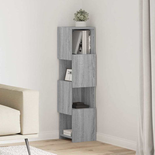 Eckschrank 25,5x25x102cm Holzwerkstoff Sonoma-Grau