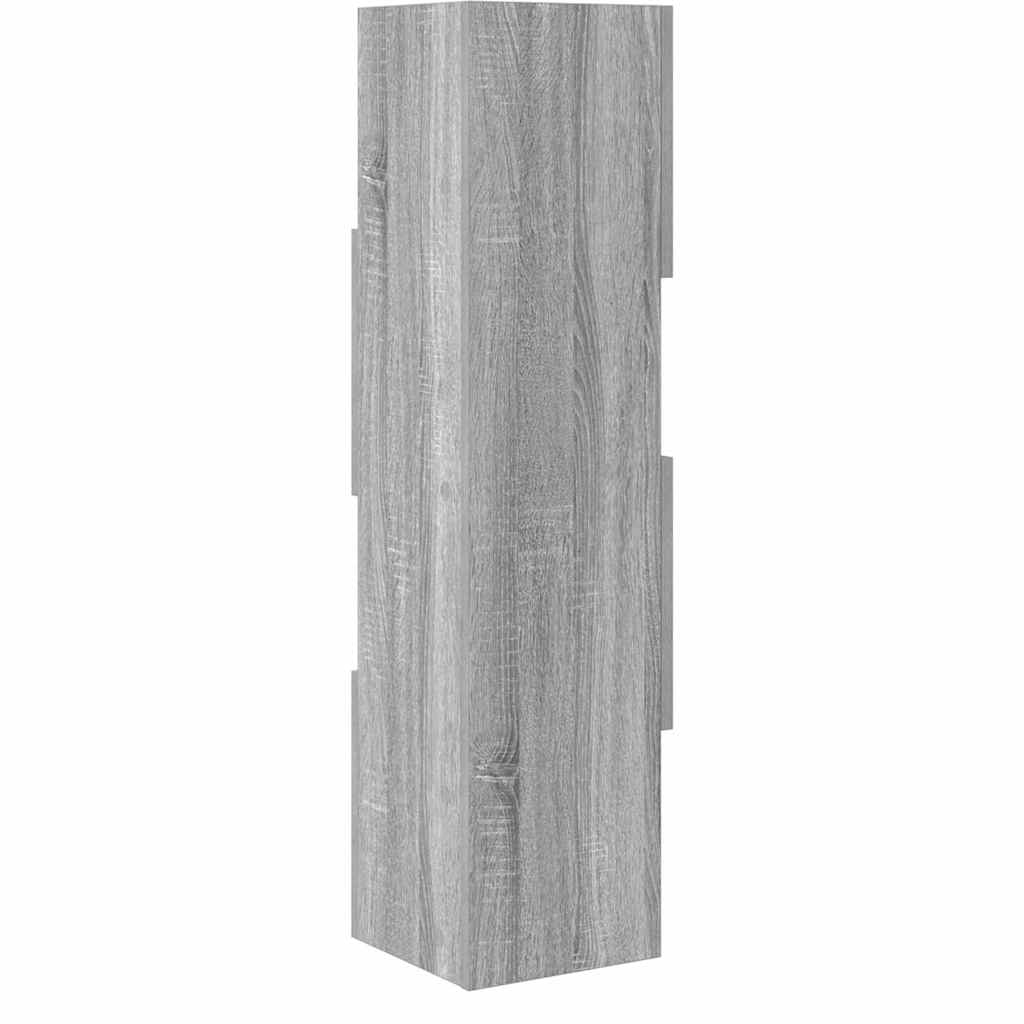 Eckschrank 25,5x25x102cm Holzwerkstoff Sonoma-Grau
