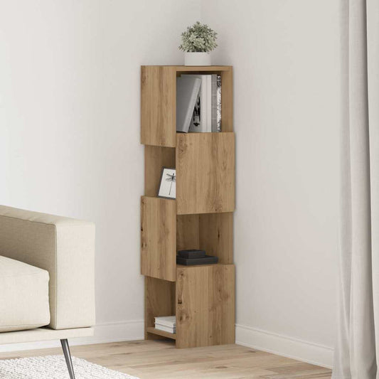 Eckschrank 25,5x25x102cm Holzwerkstoff Artisan-Eiche
