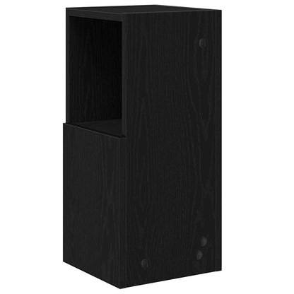 Eckschrank 25,5x25x55cm Holzwerkstoff Schwarz Eichen-Optik