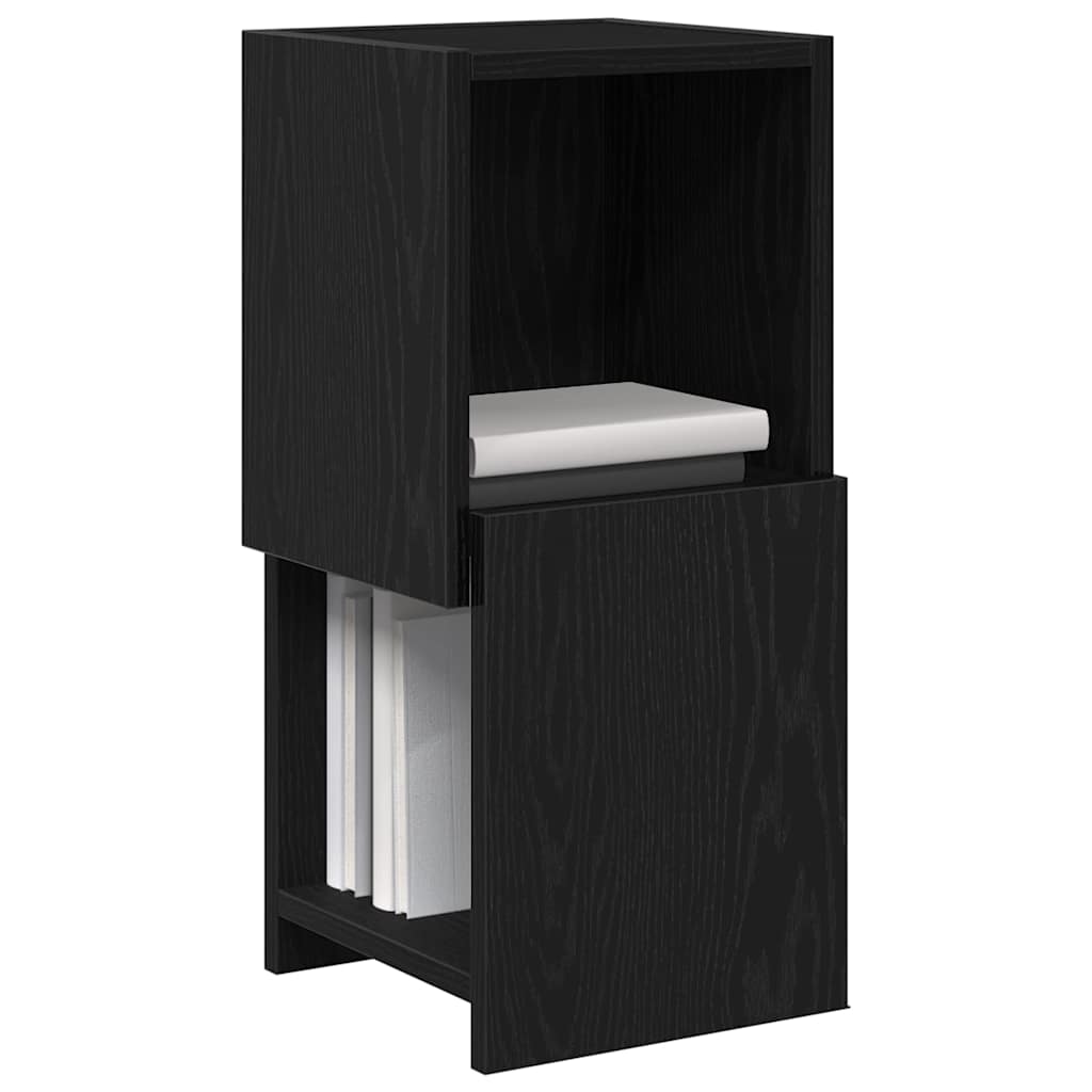 Eckschrank 25,5x25x55cm Holzwerkstoff Schwarz Eichen-Optik