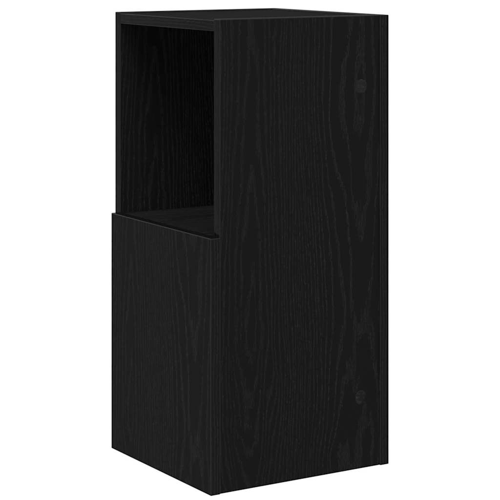 Eckschrank 30,5x30x65cm Holzwerkstoff Schwarz Eichen-Optik