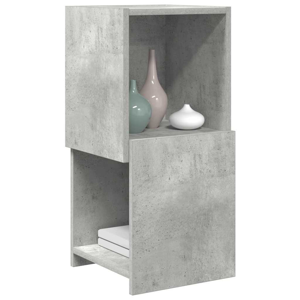 Eckschrank 30,5x30x65cm Holzwerkstoff Betongrau