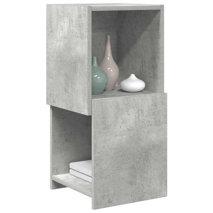 Eckschrank 30,5x30x65cm Holzwerkstoff Betongrau