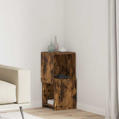 Eckschrank 30,5x30x65cm Holzwerkstoff Räuchereiche