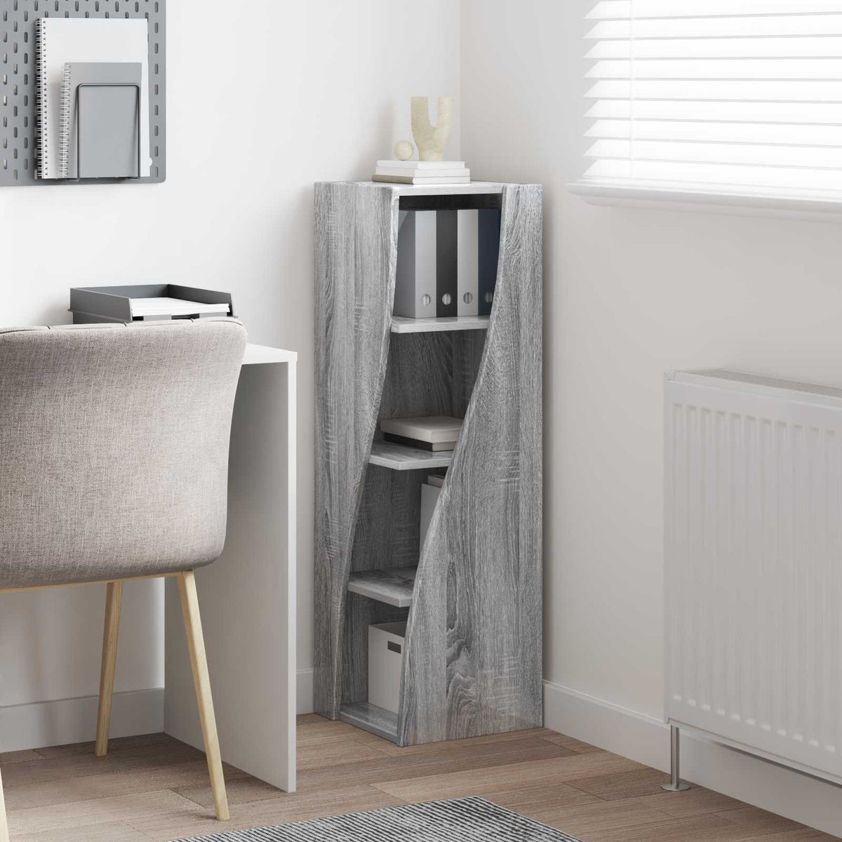 Eckschrank 32x32x102cm Holzwerkstoff Sonoma-Grau