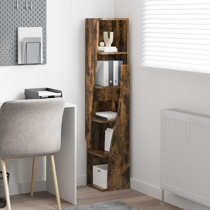 Eckschrank 27,5x27x140cm Holzwerkstoff Räuchereiche
