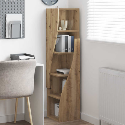 Eckschrank 32x32x140cm Holzwerkstoff Artisan-Eiche