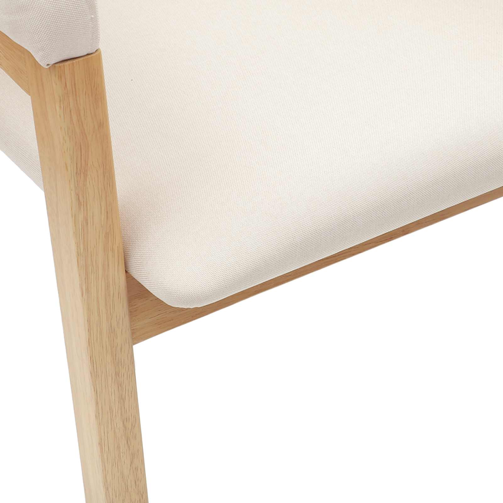 Esszimmerstühle 2 stk. Massives Gummiholz Natur 54 x 57 x 73 cm