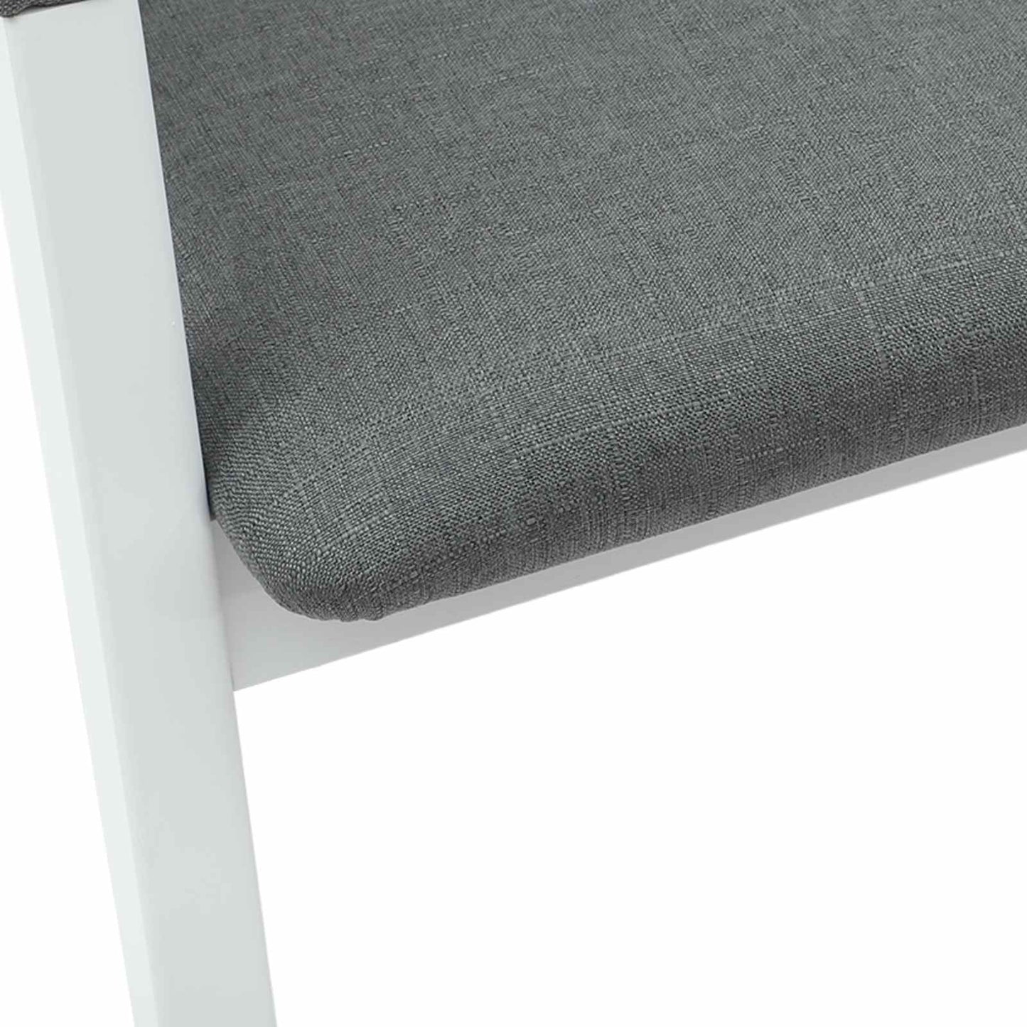 Esszimmerstühle 2 Stk. Massives Gummiholz Weiß 54 x 57 x 73 cm