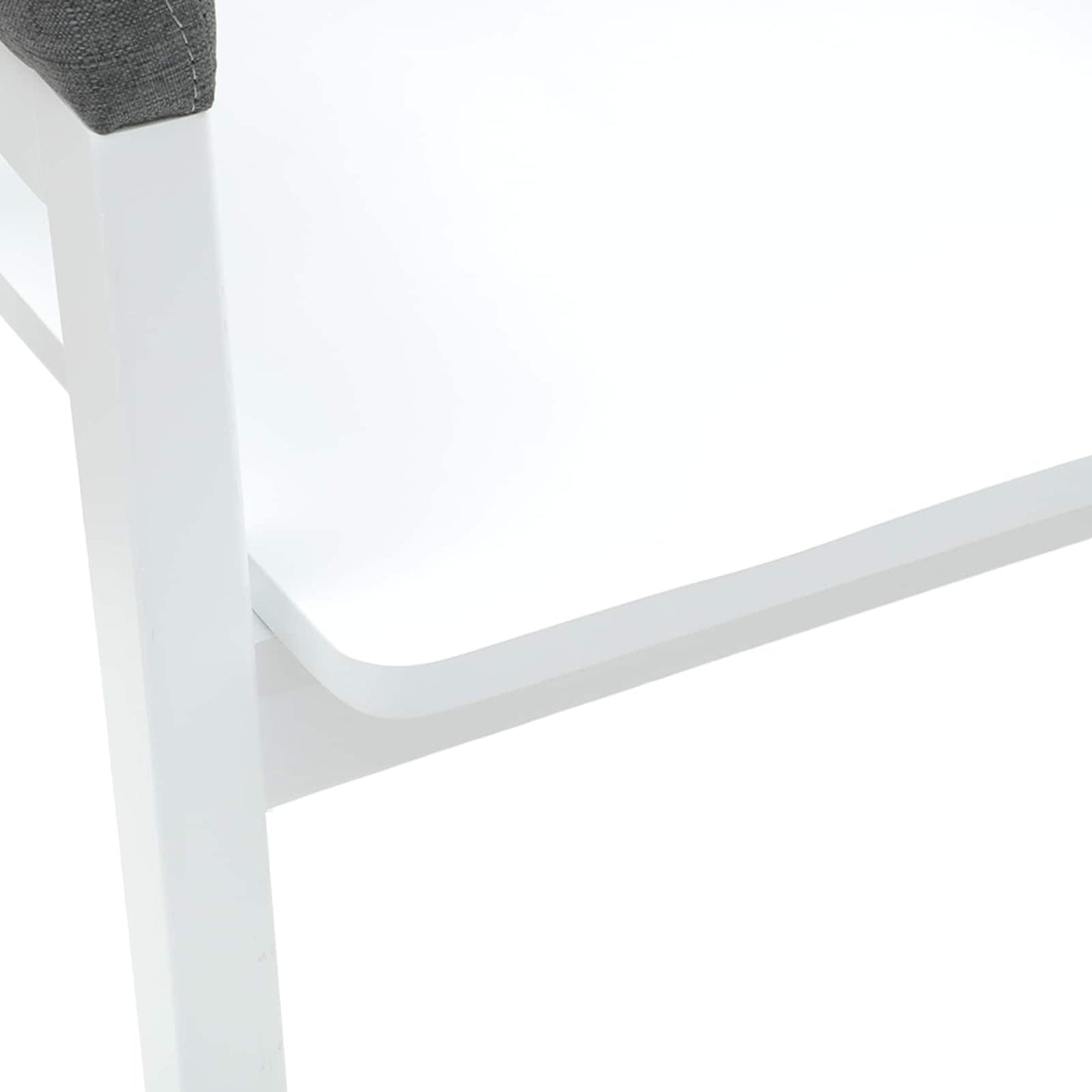 Esszimmerstühle 2 Stk. Massives Gummiholz Weiß 54 x 57 x 73 cm