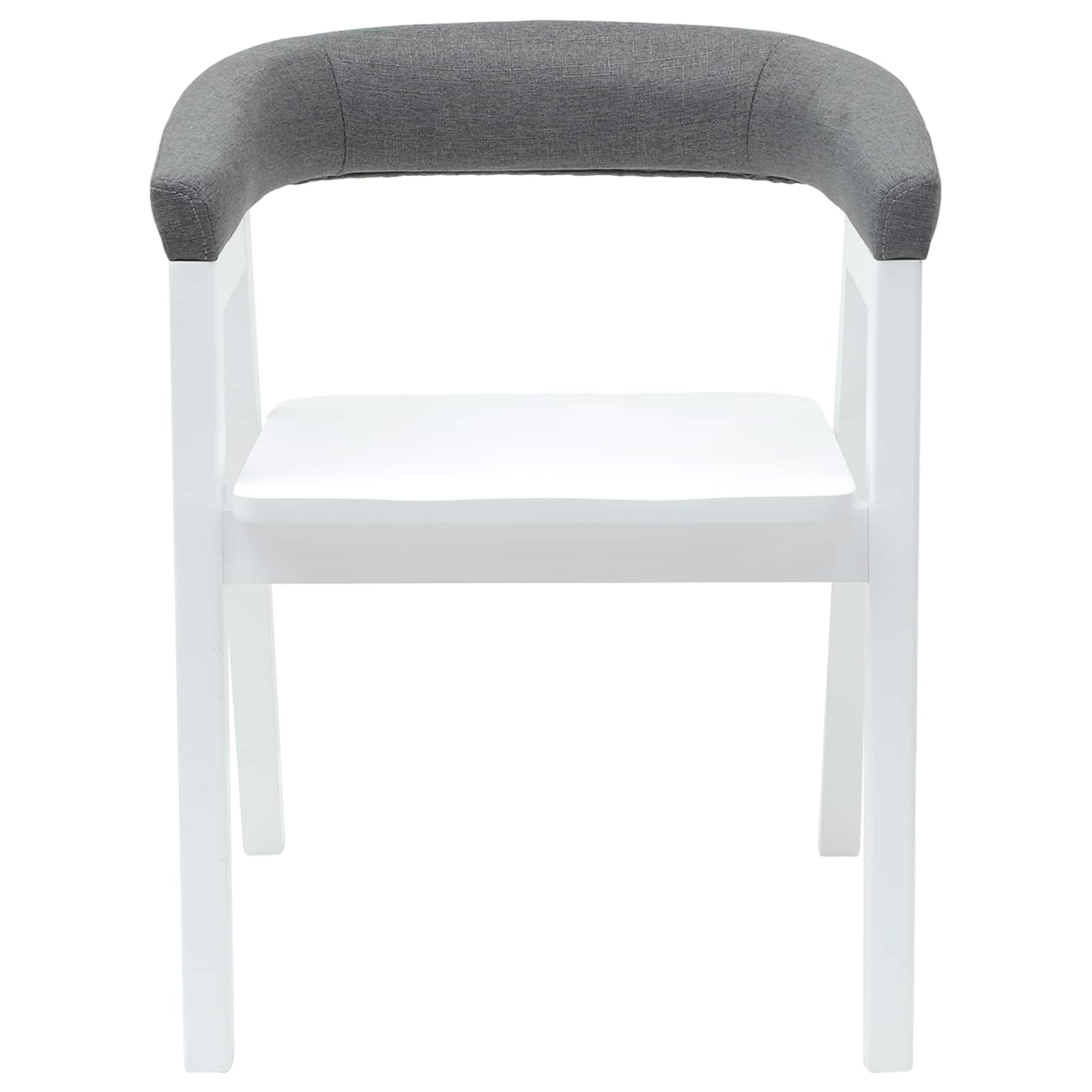 Esszimmerstühle 2 Stk. Massives Gummiholz Weiß 54 x 57 x 73 cm