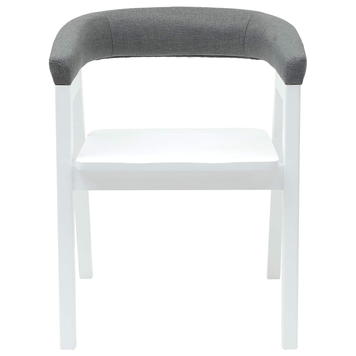 Esszimmerstühle 2 stk. Massives Gummiholz Weiß 54 x 57 x 73 cm