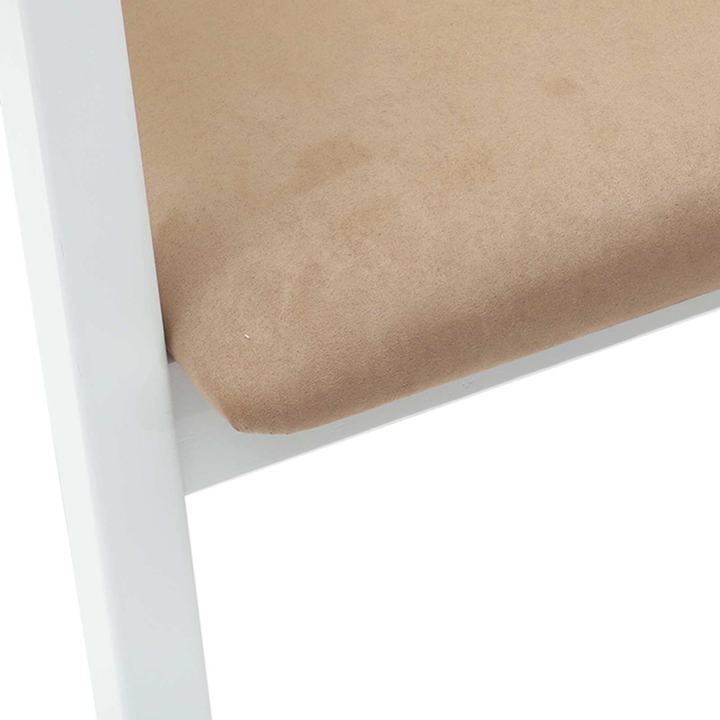 Esszimmerstühle 2 Stk. Massives Gummiholz Weiß 54 x 57 x 73 cm
