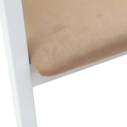 Esszimmerstühle 2 stk. Massives Gummiholz Weiß 54 x 57 x 73 cm