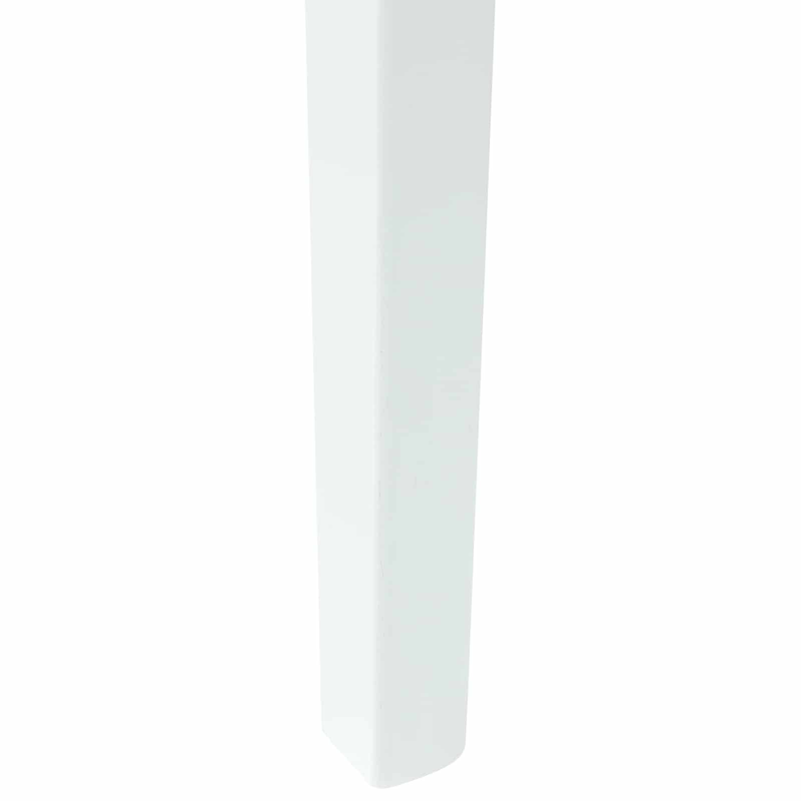 Esszimmerstühle 2 Stk. Massives Gummiholz Weiß 54 x 57 x 73 cm