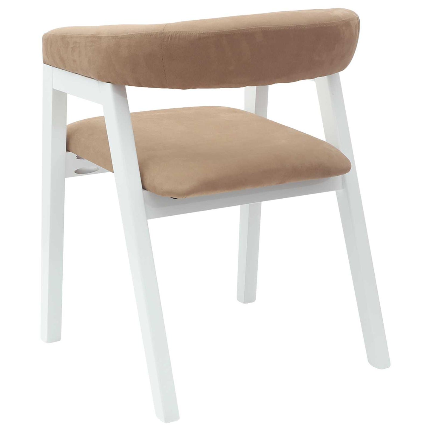 Esszimmerstühle 2 Stk. Massives Gummiholz Weiß 54 x 57 x 73 cm
