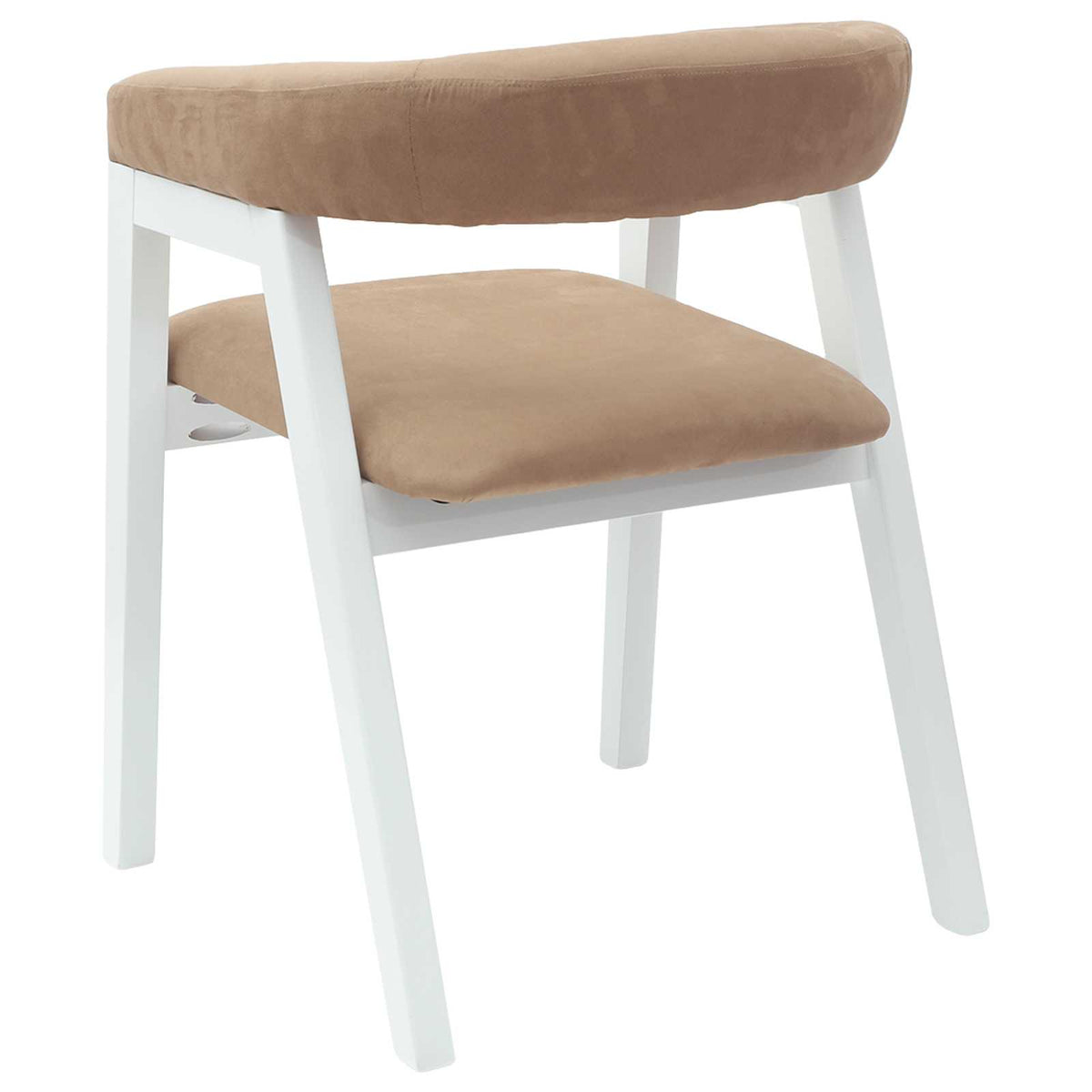 Esszimmerstühle 2 stk. Massives Gummiholz Weiß 54 x 57 x 73 cm
