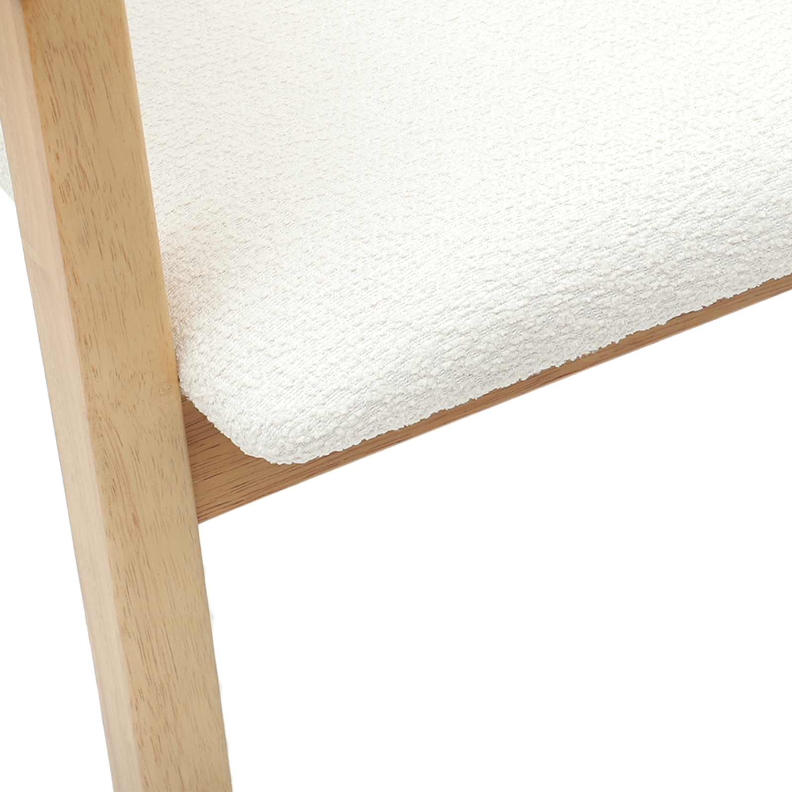 Esszimmerstühle 2 Stk. Massives Gummiholz Natur 54 x 57 x 73 cm