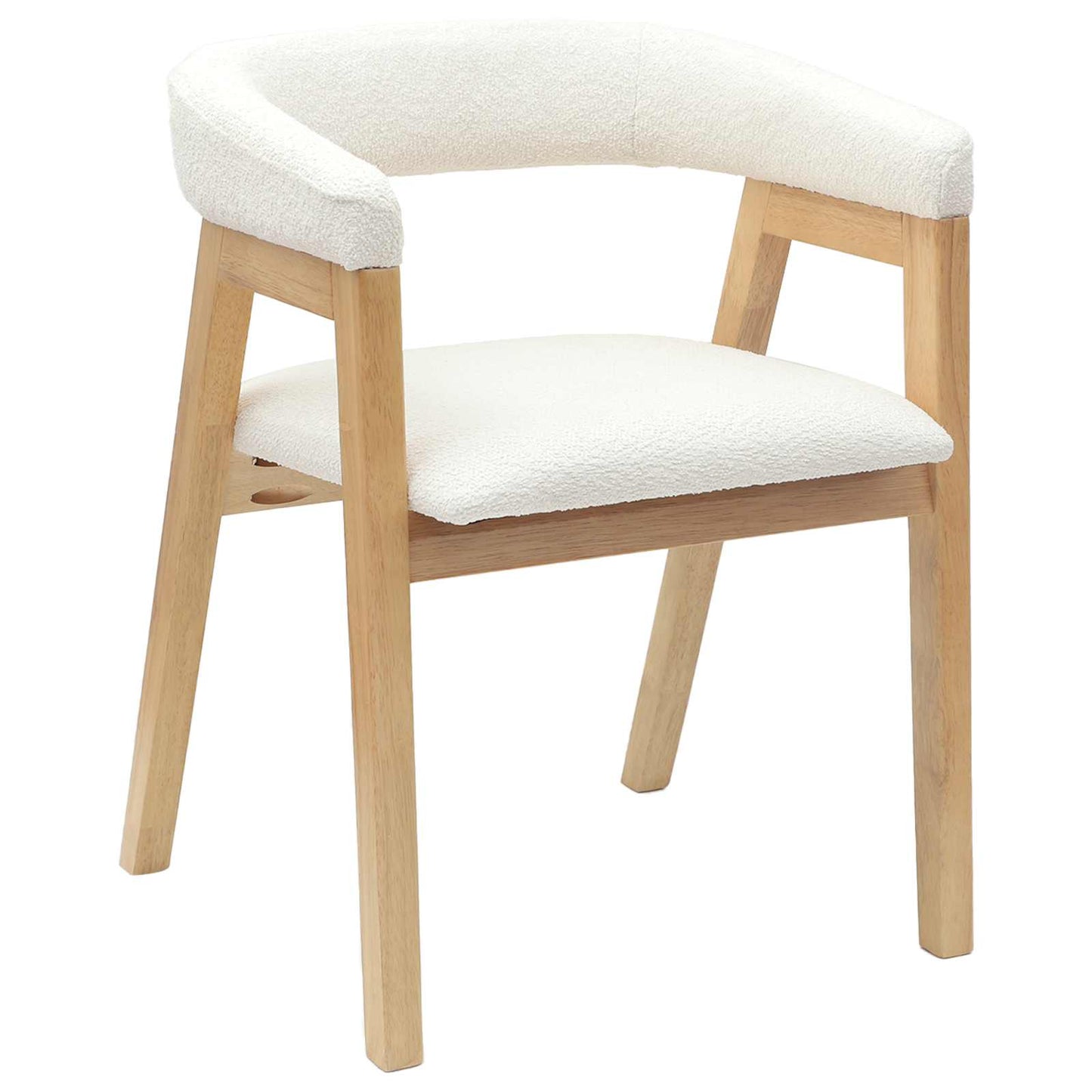 Esszimmerstühle 2 Stk. Massives Gummiholz Natur 54 x 57 x 73 cm