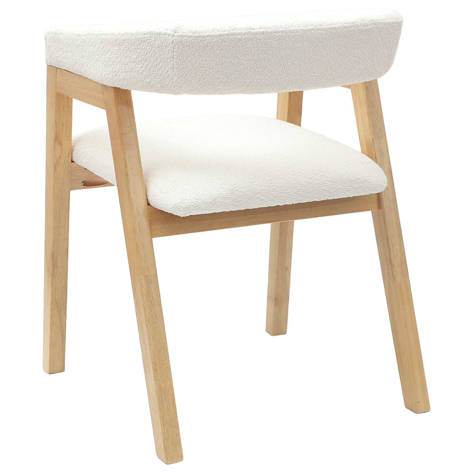 Esszimmerstühle 2 Stk. Massives Gummiholz Natur 54 x 57 x 73 cm