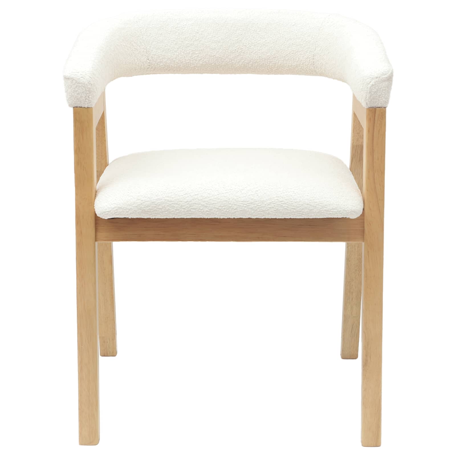 Esszimmerstühle 2 Stk. Massives Gummiholz Natur 54 x 57 x 73 cm
