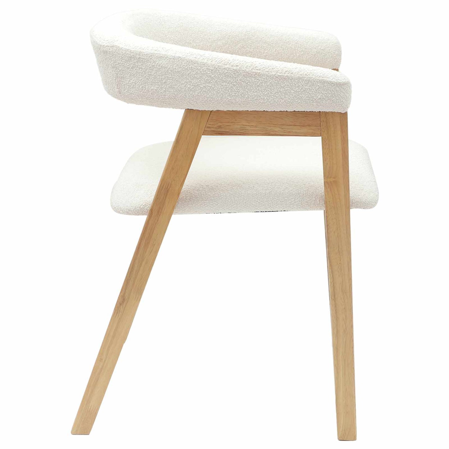 Esszimmerstühle 2 Stk. Massives Gummiholz Natur 54 x 57 x 73 cm