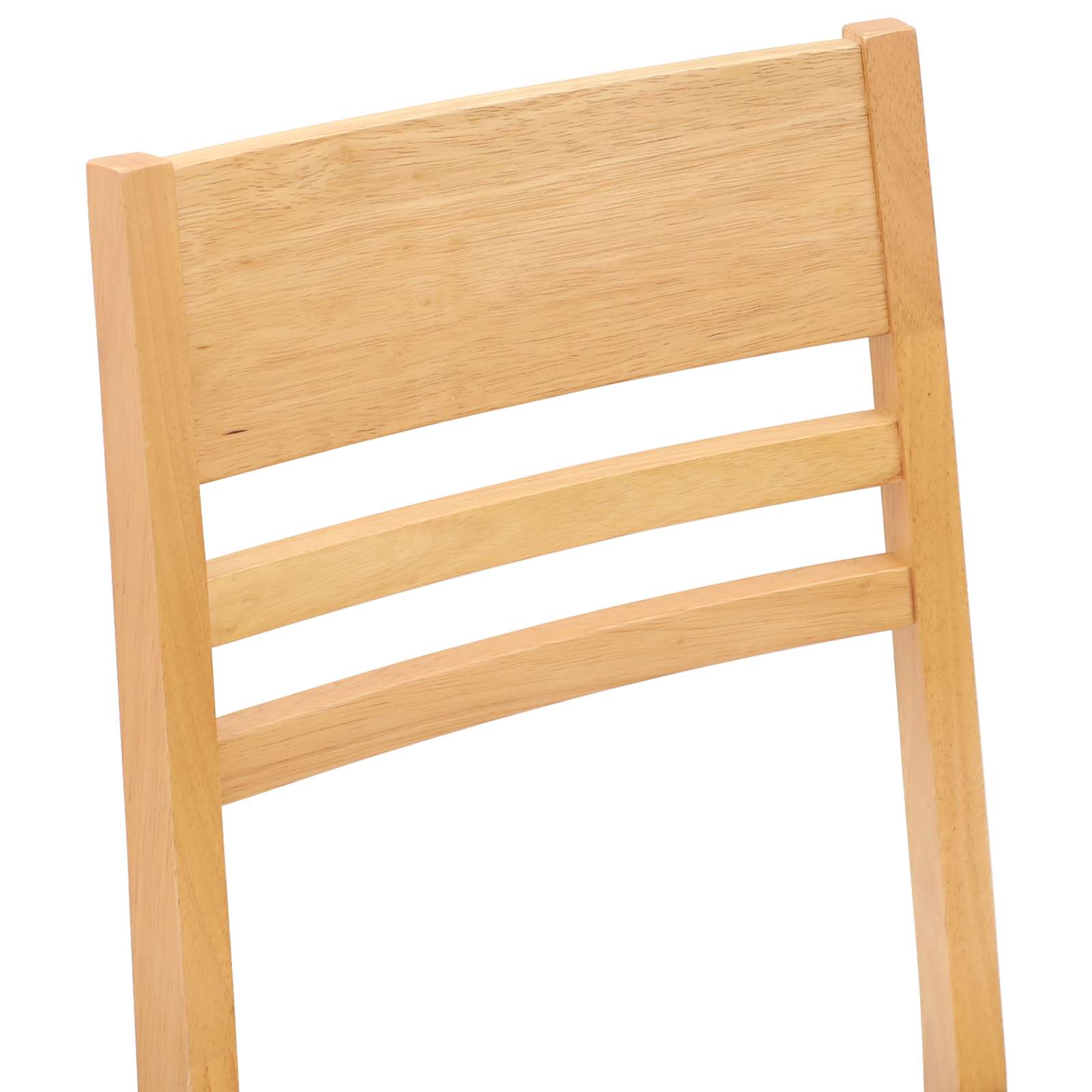 Esszimmerstühle 2 Stk. Massives Gummiholz Natur 43 x 54 x 89 cm