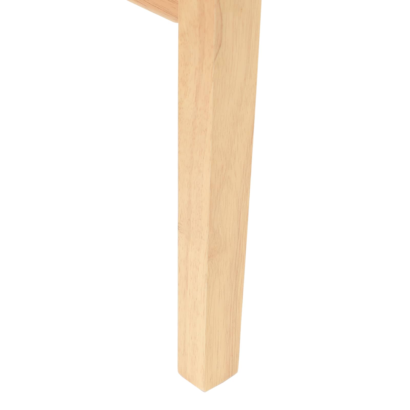 Esszimmerstühle 2 Stk. Massives Gummiholz Natur 43 x 54 x 89 cm