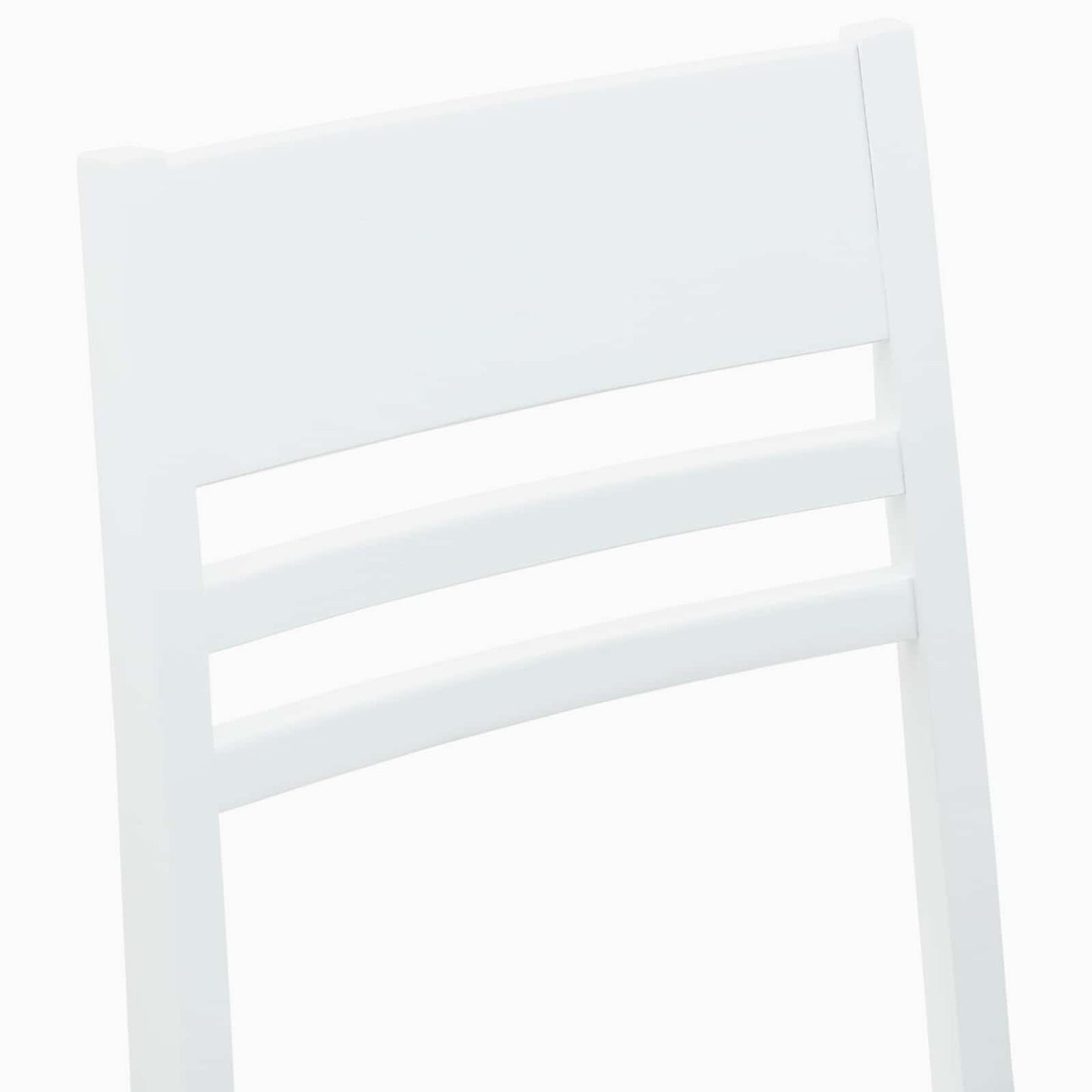 Esszimmerstühle 2 Stk. Massives Gummiholz Weiß 43 x 54 x 89 cm