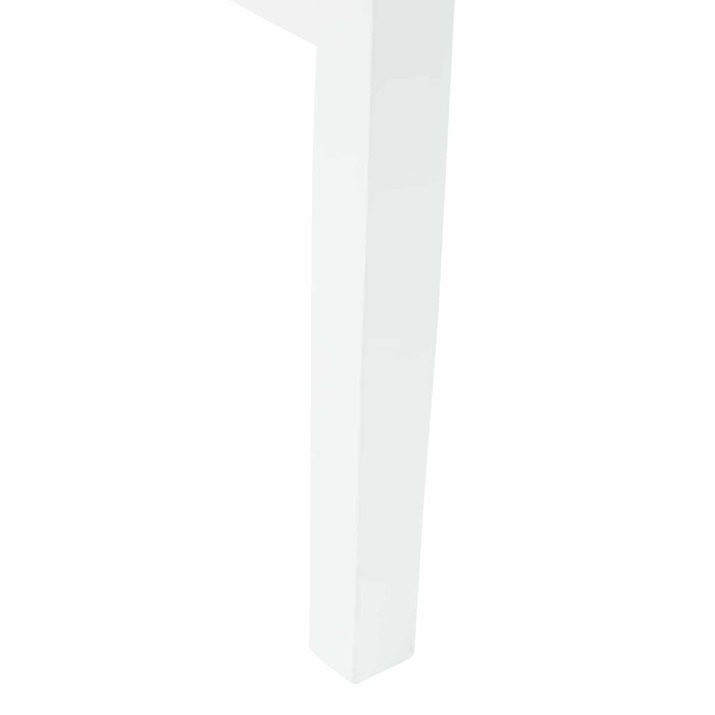Esszimmerstühle 2 Stk. Massives Gummiholz Weiß 43 x 54 x 89 cm