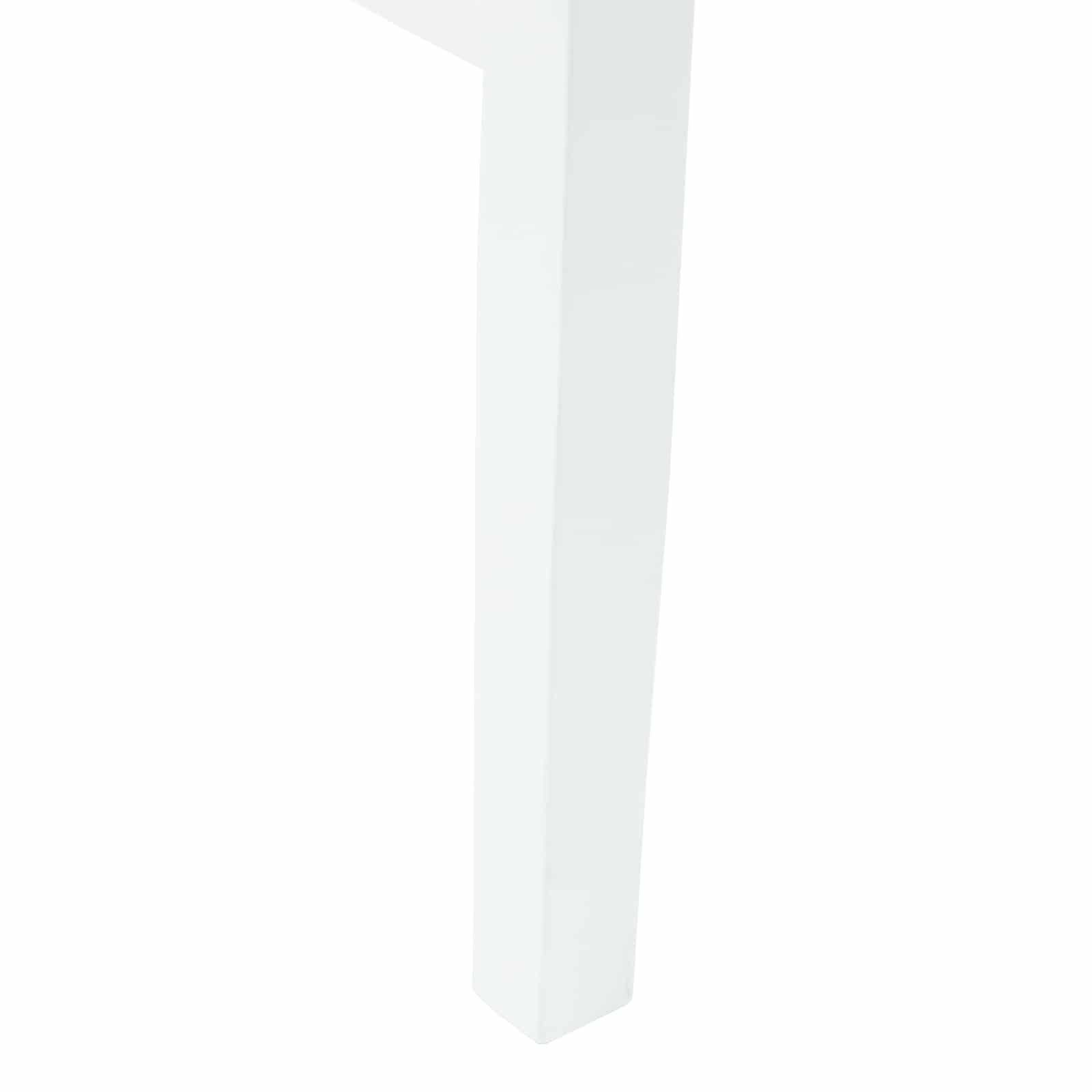 Esszimmerstühle 2 Stk. Massives Gummiholz Weiß 43 x 54 x 89 cm