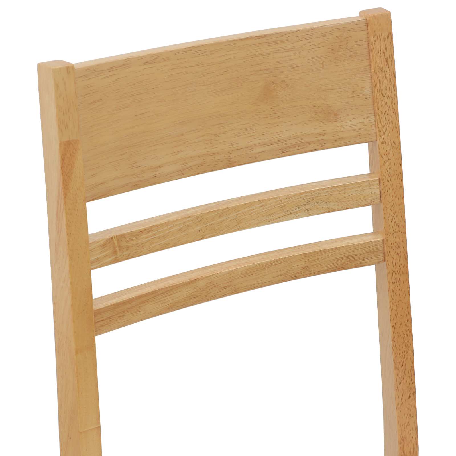 Esszimmerstühle 2 Stk. Massives Gummiholz Natur 43 x 54 x 89 cm