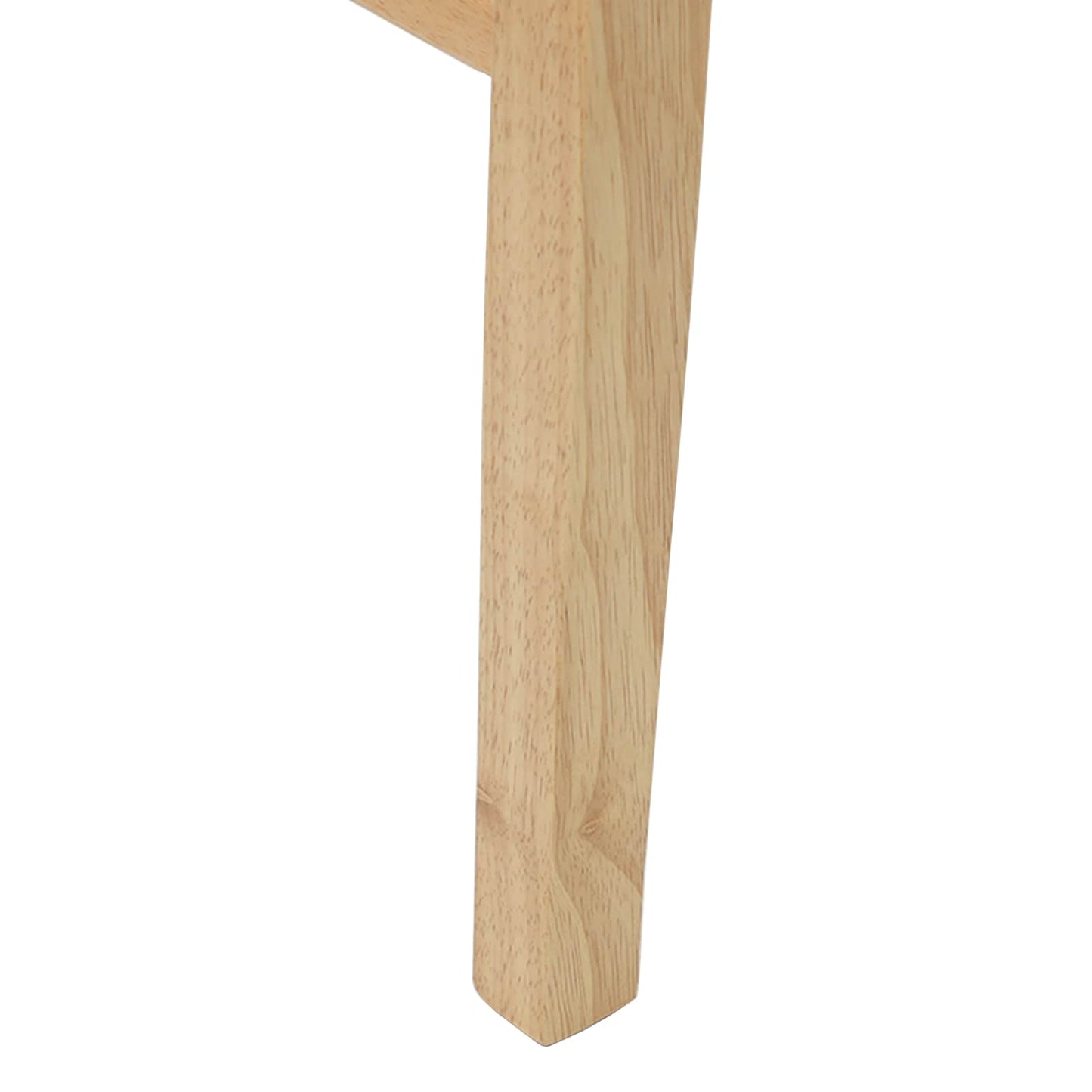 Esszimmerstühle 2 stk. Massives Gummiholz Natur 43 x 54 x 89 cm